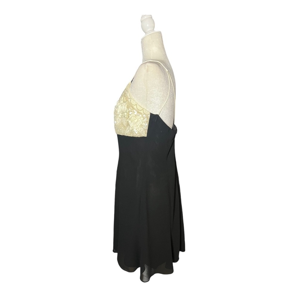 Vintage Y2K Scott McClintock Slip Dress - Beaded Bodice 14 - Picture 3 of 5
